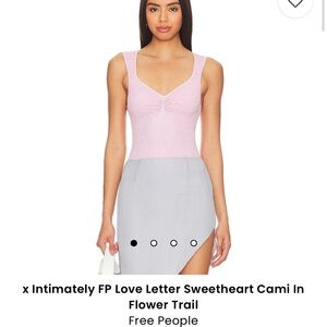 x Intimately FP Love Letter Sweetheart Cami In Flower Trail